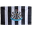 Newcastle United FC Flag LKT Sport Large 100% polyester supporters flagClassic black and white striped design with a central full colour club crestPerfect for any wall with ready to hang metal eyeletsOfficial licensed productApprox 152cm x 91cm (5ft x 3ft