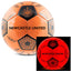 Newcastle United FC LED Glow Football LKT Sport Orange LED glow 32 panel footballFeaturing a black crest and Newcastle United text30 hours of continuous light up fun!Bounce activated with auto turn offBatteries included, fill 7.5-8.5 PSI for optimal bounc
