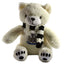 Newcastle United FC Paws Bear LKT Sport Super soft white teddy bear wearing a black and white bar scarfFeaturing a woven Newcastle crest100% polyesterOfficial licensed productSits approx 24cm tall Stuffed Animals
