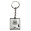 Newcastle United FC Route To St James' Park Keyring LKT Sport Metal square keyring with chain and split ringFeaturing a street map view on route to St. James' Park StadiumMetal alloy with black style finishOfficial licensed productApprox 35mm x 35mm Keych