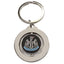 Newcastle United FC Spinner Keyring LKT Sport Metal spinner keyring with split ringFeatures a spinning charm with a full colour Newcastle crestMetal alloy with silver style finishOfficial licensed productApprox 35mm x 35mm Keychains