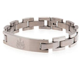 Newcastle United FC Stainless Steel Bracelet LKT Sport Classic design stainless steel link braceletFeaturing a Newcastle United club crest engraved plateOfficial licensed productApprox 22cm x 1cm Bracelets