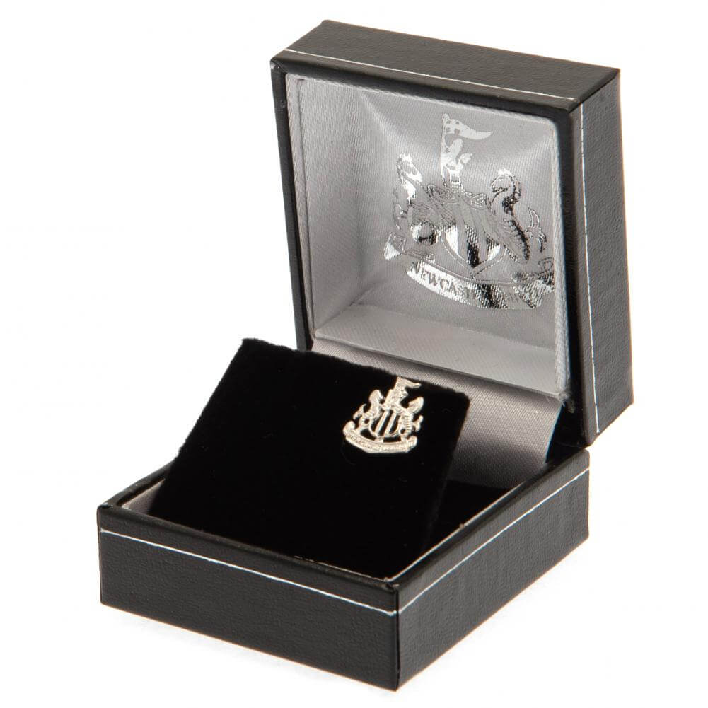Newcastle United FC Sterling Silver Stud Earring LKT Sport Highly detailed sterling silver shaped earringFeaturing the Newcastle crest on an earring studWith a butterfly back fixingOfficial licensed productApprox 11mm x 11mm Earrings