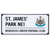 Newcastle United FC White Street Sign LKT Sport Football>Premier League>Newcastle United FC Novelty Signs
