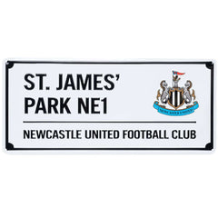 Newcastle United FC White Street Sign LKT Sport Football>Premier League>Newcastle United FC Novelty Signs