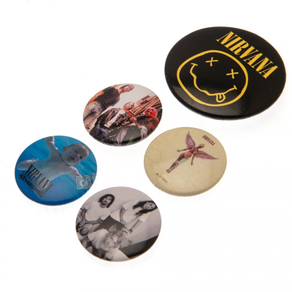 Nirvana Button Badge Set LKT Sport Entertainment>Music>Nirvana Pinback Buttons