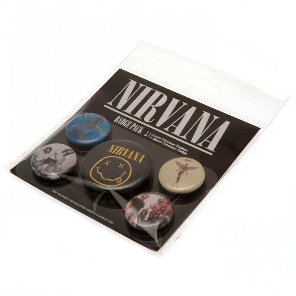 Nirvana Button Badge Set LKT Sport Entertainment>Music>Nirvana Pinback Buttons