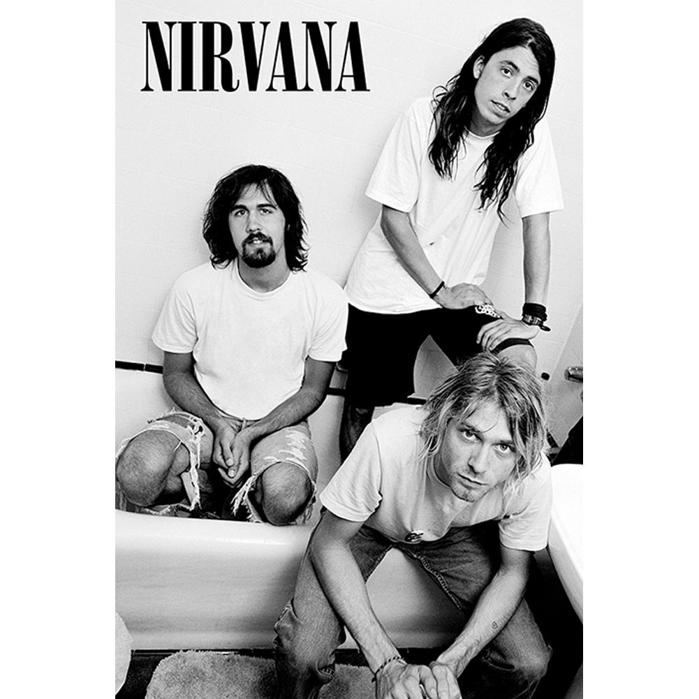 Nirvana Poster Bathroom 75 LKT Sport Entertainment>Music>Nirvana Posters