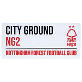 Nottingham Forest FC White Street Sign LKT Sport Football>Premier League>Nottingham Forest FC Novelty Signs