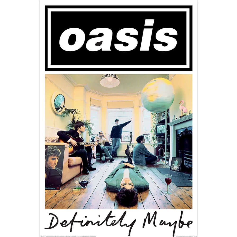 Oasis Definitely Maybe Poster 29 LKT Sport Rolled maxi posterFeatures the 1994 Definitely Maybe album coverHigh resolution artworkPrinted on 150gsm gloss paperOfficial licensed productApprox 61cm x 91cm Posters