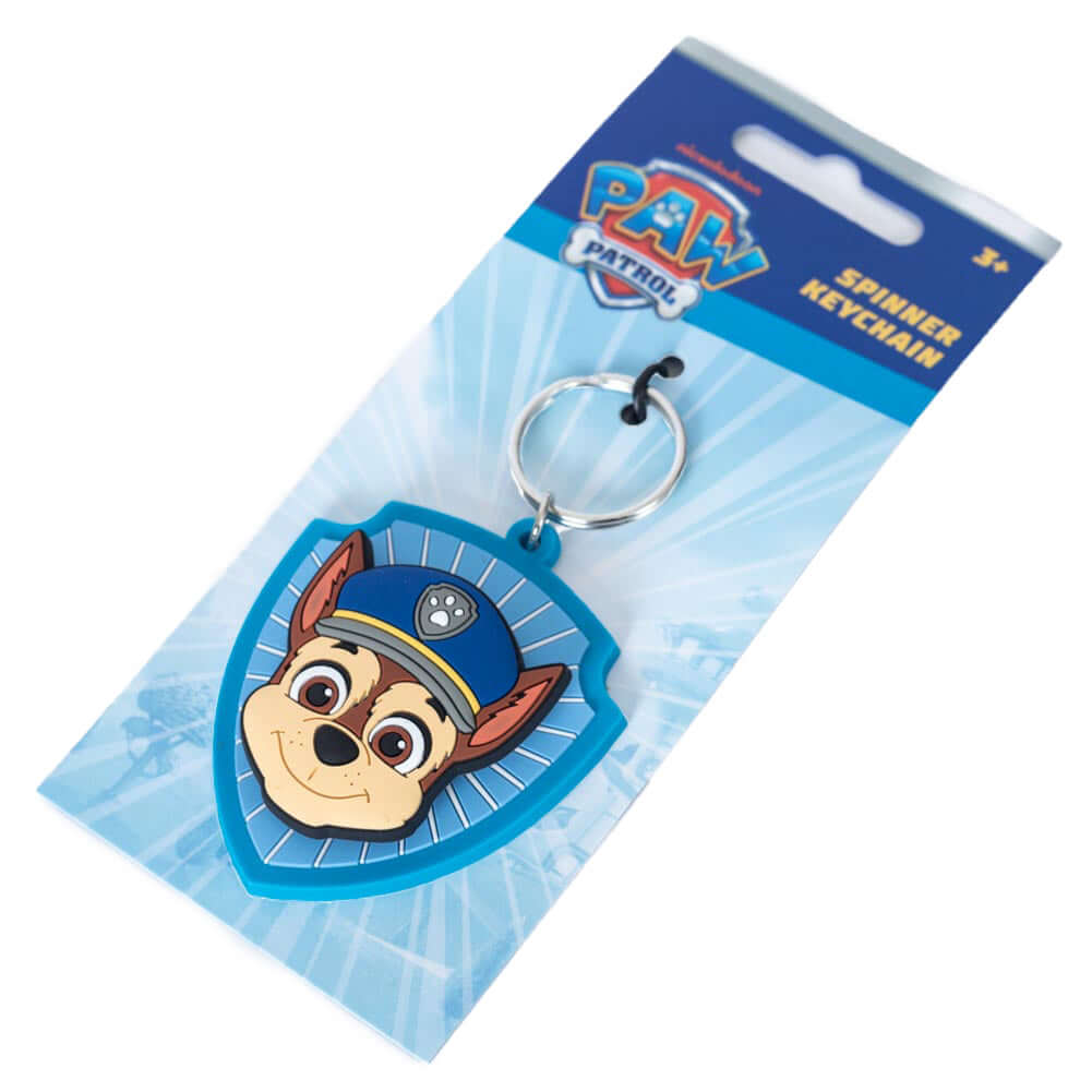 Paw Patrol Chase PVC Spinner Keyring LKT Sport Entertainment>TV Series>Paw Patrol Keychains