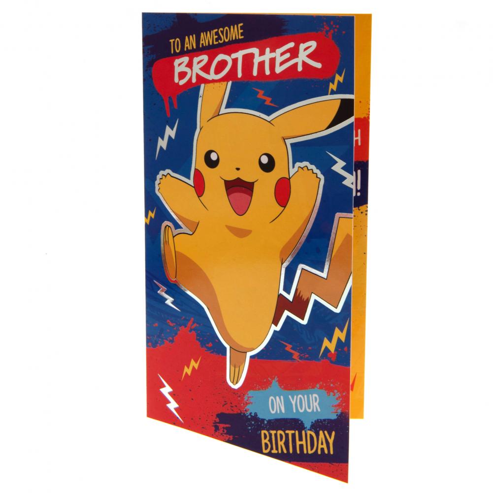 Pokemon Birthday Card Brother LKT Sport Entertainment>Gaming>Pokemon Greeting Cards