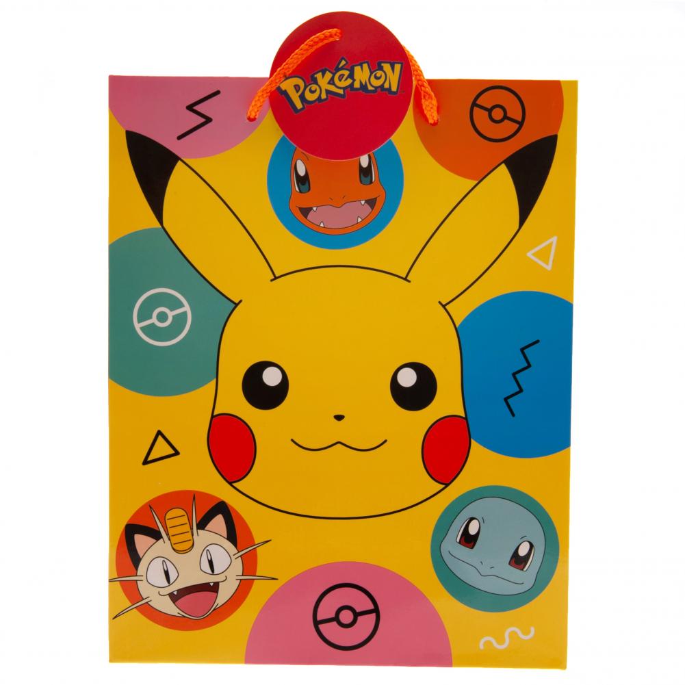 Pokemon Medium Pikachu Gift Bag LKT Sport Entertainment>Gaming>Pokemon Gift Bags