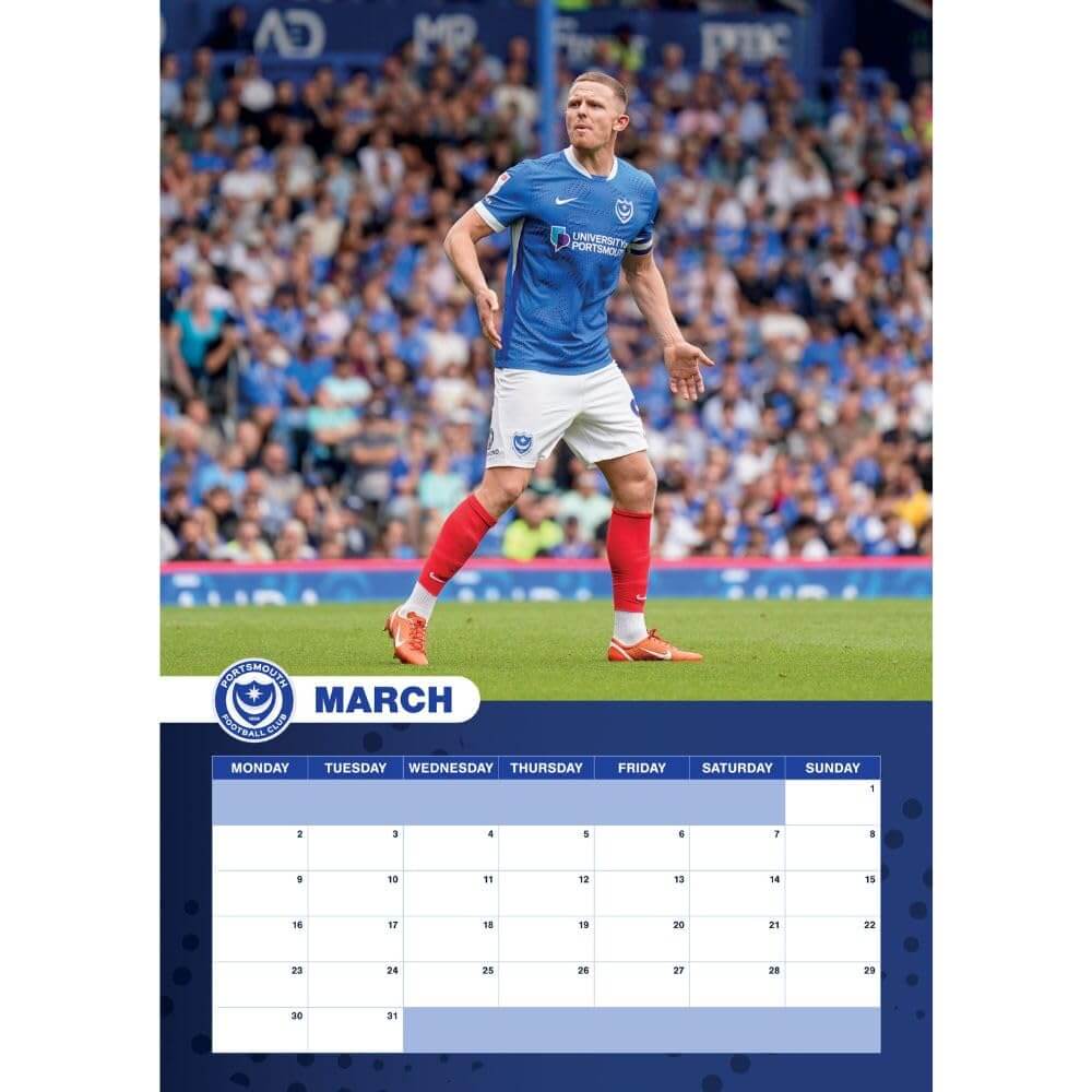 Portsmouth FC A3 Calendar 2026 LKT Sport Football>Football League>Portsmouth FC Wall Calendars