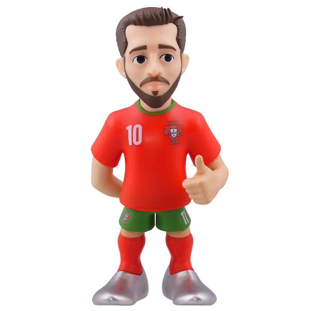 Portugal MINIX Figure 12cm Bernardo Silva LKT Sport MINIX collectible figurine depicting Bernardo SilvaWearing his team kit with number 10 on the backAn excellent addition to any football merchandise collection or a brilliant start for a new fanOfficial l