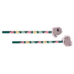Pusheen 2pk Pencil & Topper Set LKT Sport Entertainment>TV Series>Pusheen Wooden Pencils