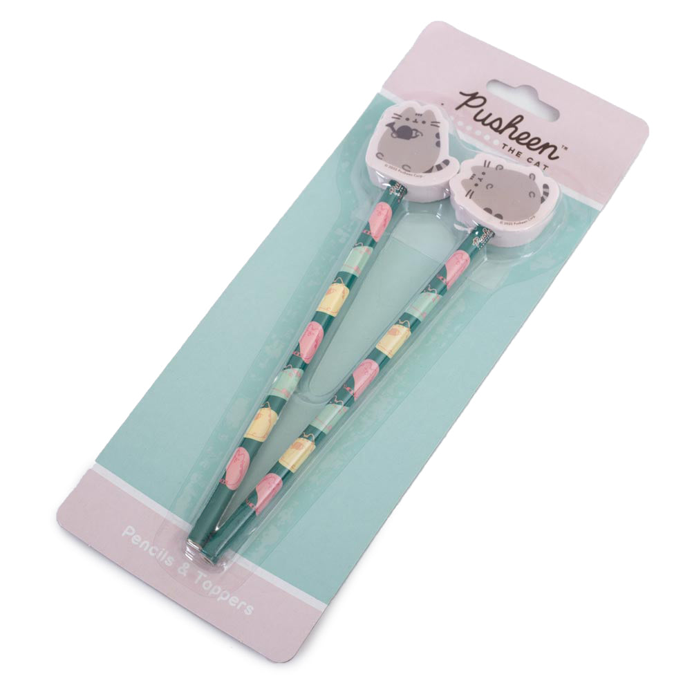 Pusheen 2pk Pencil & Topper Set LKT Sport Entertainment>TV Series>Pusheen Wooden Pencils