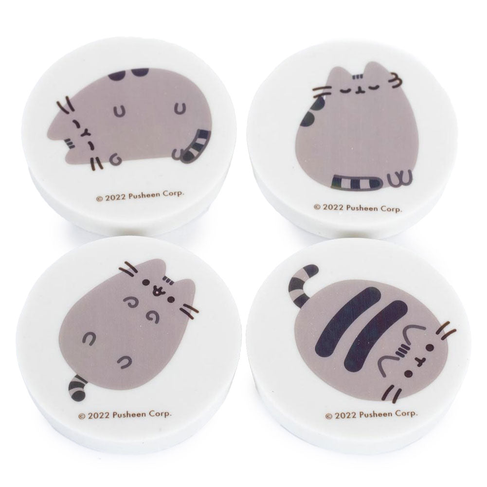 Pusheen 4pk Eraser Set LKT Sport Entertainment>TV Series>Pusheen Standard Erasers