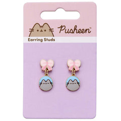 Pusheen Gold Plated Bow Drop Earrings LKT Sport Entertainment>TV Series>Pusheen Earrings