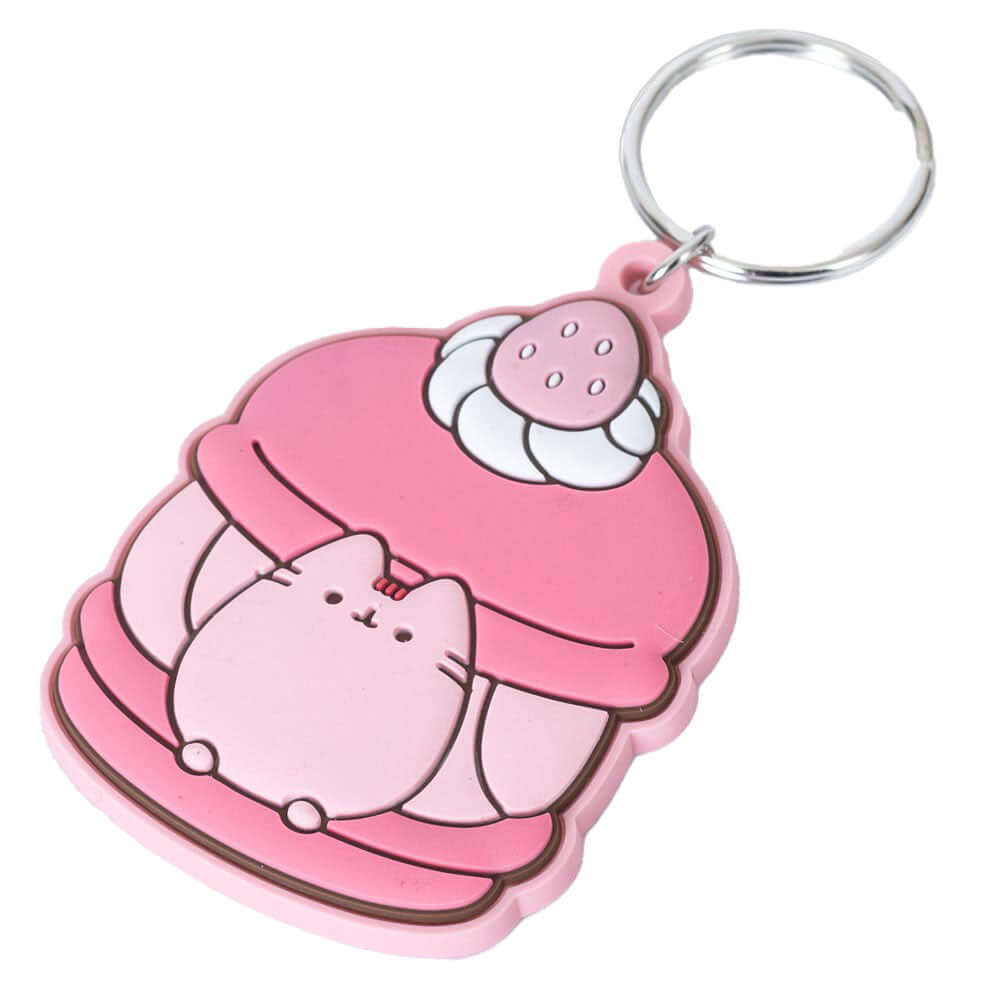 Pusheen Strawberry PVC Keyring LKT Sport Entertainment>TV Series>Pusheen Keychains