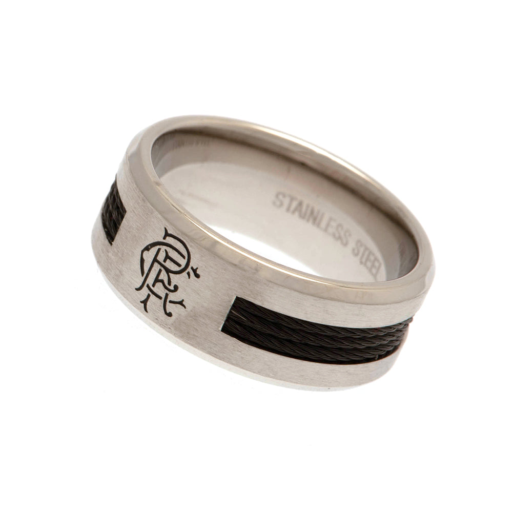 Rangers FC Black Inlay Ring Small LKT Sport Football>European Leagues>Rangers FC
