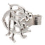 Rangers FC Scroll Crest Sterling Silver Stud Earring LKT Sport Highly detailed sterling silver shaped earring Featuring the Rangers crest on an earring stud With a butterfly back fixing Official licensed product Approx 8mm x 6mm Presented in a gift box Ea