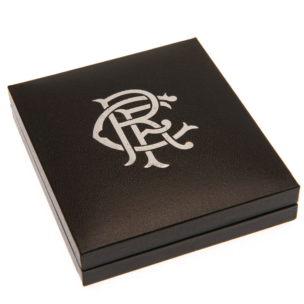 Rangers FC Silver Plated Boxed Pendant LKT Sport Silver plated pendant and necklaceFeaturing a Rangers crest pendant on a chain necklaceWith a lobster claspOfficial licensed productNecklace approx 50cm (20 inches)Pendant approx 25mm x 20mm Charms & Pendan