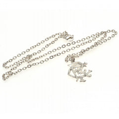 Rangers FC Silver Plated Pendant & Chain XL LKT Sport Football>European Leagues>Rangers FC Charms & Pendants