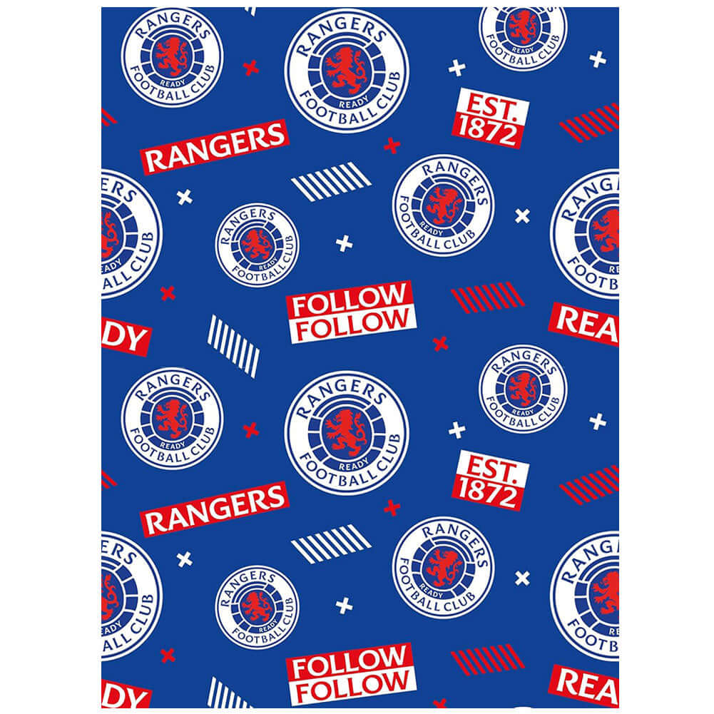 Rangers FC Text Gift Wrap LKT Sport Football>European Leagues>Rangers FC Wrapping Paper