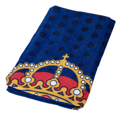 Real Madrid CF Blue Towel LKT Sport Large soft to touch 100% cotton velour beach towelSpotted blue towel featuring a full colour Real Madrid club crestOfficial licensed productApprox 140cm x 70cm (55in x 28in) Beach Towels