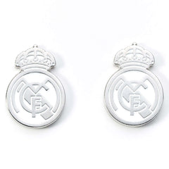 Real Madrid CF Silver Plated Formed Cufflinks LKT Sport Football>European Leagues>Real Madrid CF Cufflinks