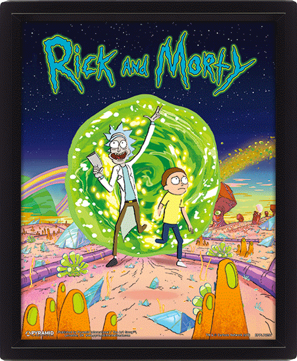 Rick And Morty Framed 3D Picture LKT Sport Entertainment>TV Series>Rick And Morty Visual Artwork