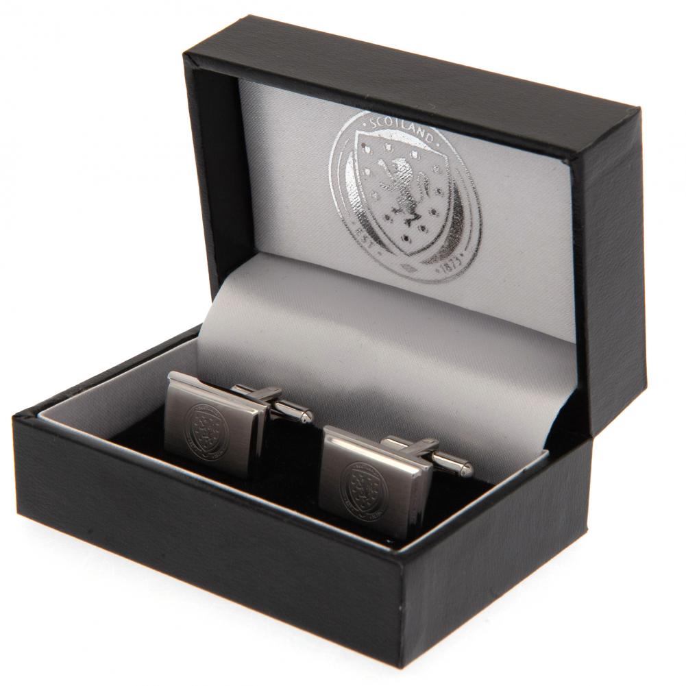 Scottish FA Stainless Steel Cufflinks LKT Sport Football>International>Scottish FA Cufflinks