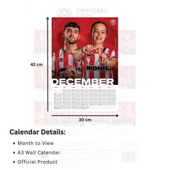 Sheffield United FC A3 Calendar 2026 LKT Sport Football>Football League>Sheffield United FC Wall Calendars
