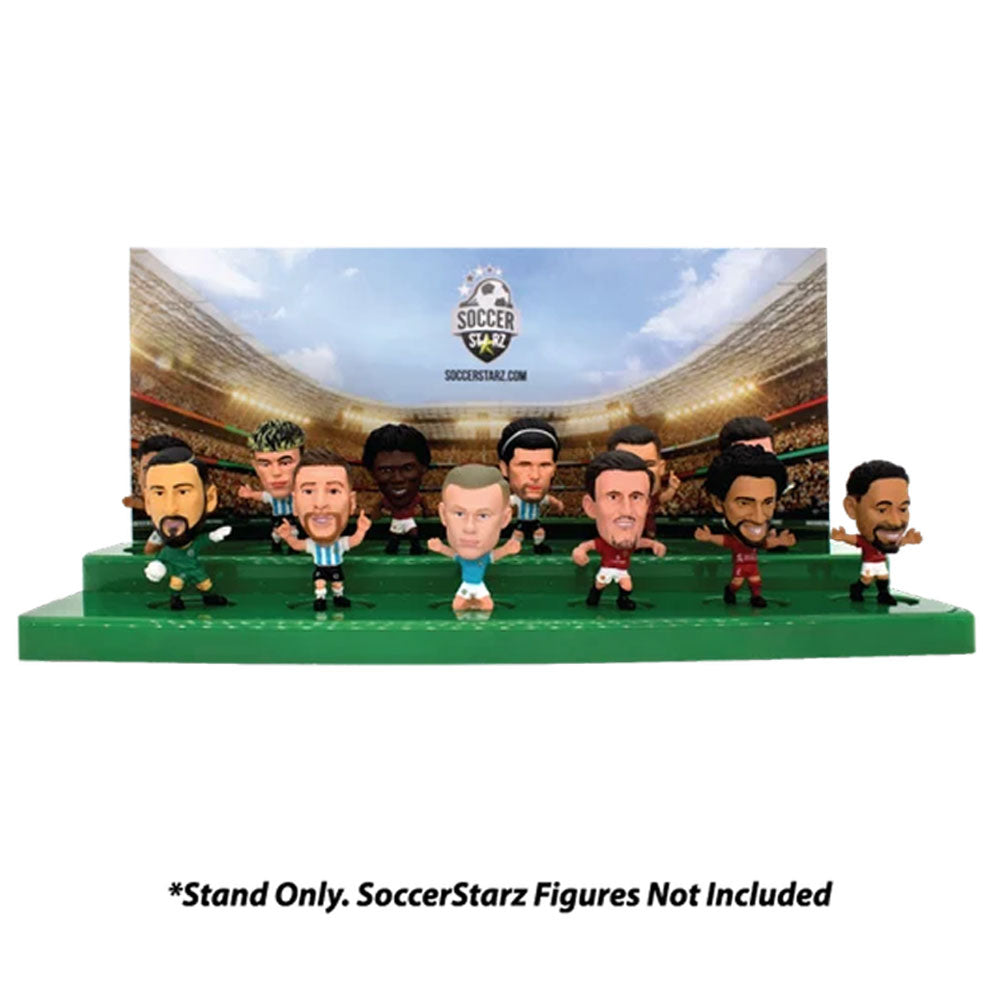 SoccerStarz 12 Figure Display Stand LKT Sport Display your SoccerStarz figures in style with this durable SoccerStarz display standDesigned to hold up to 12 football figuresPerfect for collectors looking to organise, protect, and showcase their favourite