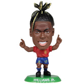 Spain SoccerStarz Williams LKT Sport Nico Williams Soccerstarz collectable figureFeatures classic Spain home kitStands 5cm tall on a green baseOfficial licensed productApprox 5cm x 2.5cm x 2.5cm Action Figures