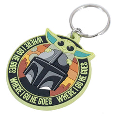Star Wars: The Mandalorian Grogu & Mando PVC Keyring LKT Sport Soft, durable 5mm thick PVC Keyring with chain and split ringBright, colourful and highly detailedIdeal for attaching to keys, bags, belts and other itemsWipe cleanOfficial licensed productApp