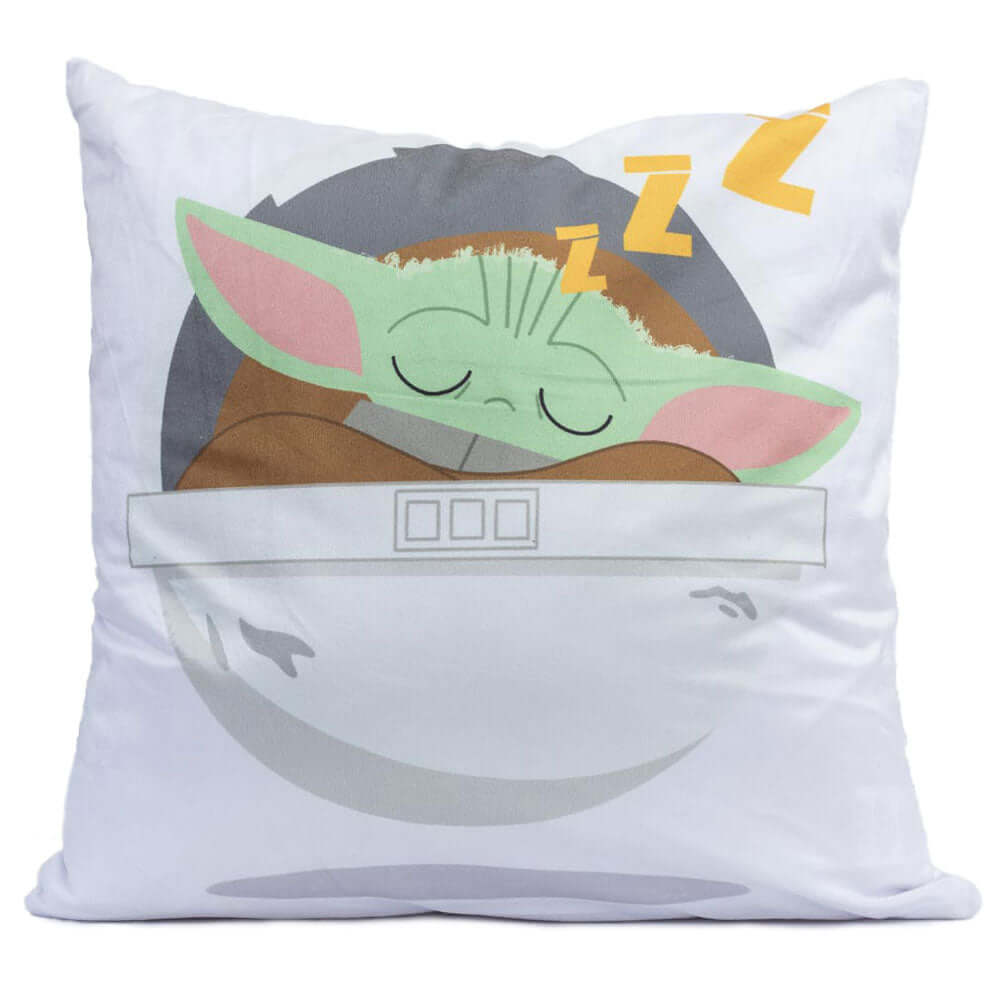 Star Wars: The Mandalorian Grogu Velvet Feel Cushion LKT Sport Entertainment>TV Series>Star Wars: The Mandalorian Throw Pillows