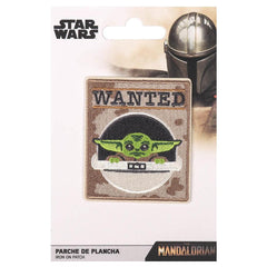 Star Wars: The Mandalorian Iron-On Patch Wanted LKT Sport Entertainment>TV Series>Star Wars: The Mandalorian Embroidered Patches