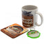 Star Wars: The Mandalorian Mug & Coaster Set LKT Sport Superb Star Wars: The Mandalorian gift set for everyday use White mug featuring a The Child precious cargo image Single cork based coaster approx 9cm x 9cm Soft, durable 5mm thick PVC Keyring Official