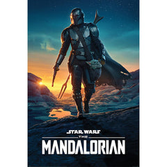 Star Wars: The Mandalorian Poster Nightfall 282 LKT Sport Entertainment>TV Series>Star Wars: The Mandalorian Posters