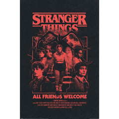 Stranger Things 5 Poster All Friends Welcome 49 LKT Sport Entertainment>TV Series>Stranger Things Posters