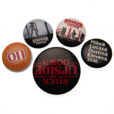Stranger Things Button Badge Set LKT Sport Entertainment>TV Series>Stranger Things Pinback Buttons