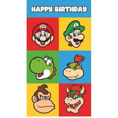 Super Mario Birthday Card With Stickers LKT Sport Entertainment>Gaming>Super Mario Greeting Cards