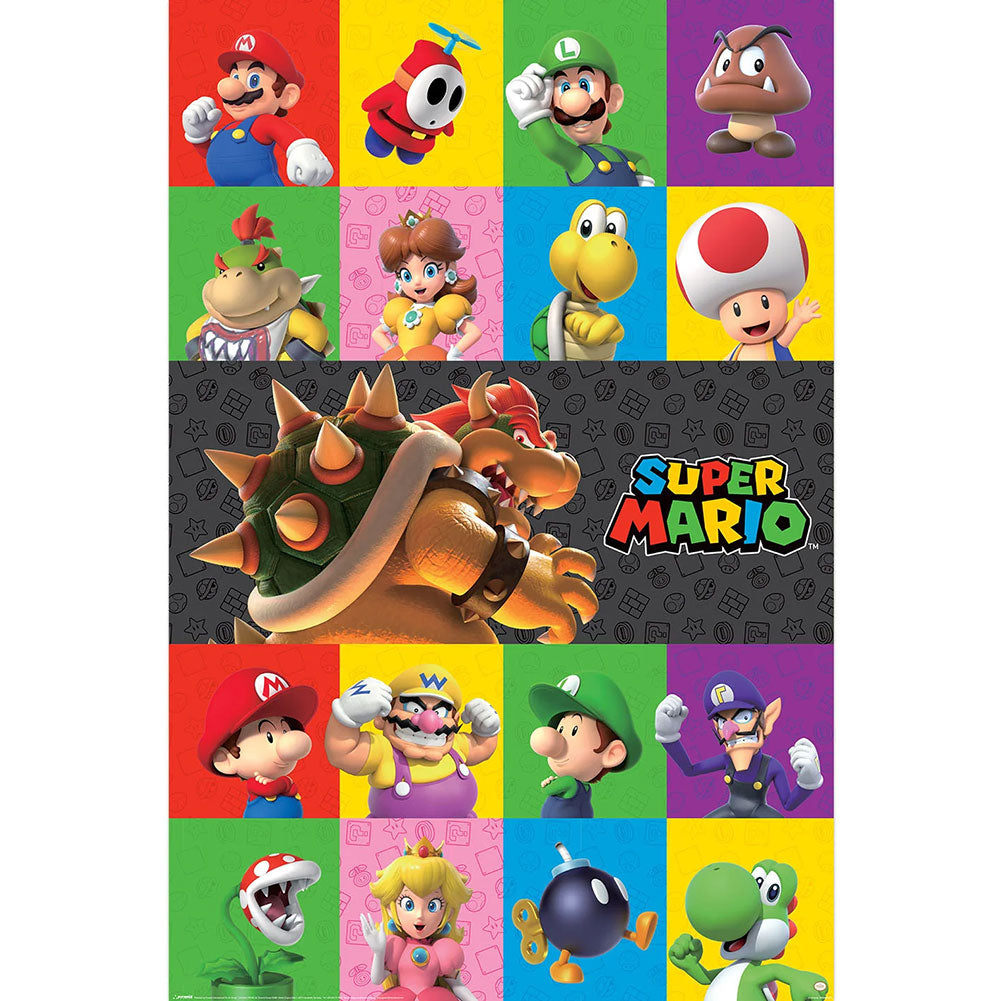 Super Mario Characters Poster 227 LKT Sport Entertainment>Gaming>Super Mario Posters