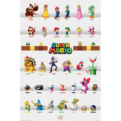 Super Mario Poster Character Parade 278 LKT Sport Entertainment>Gaming>Super Mario Posters