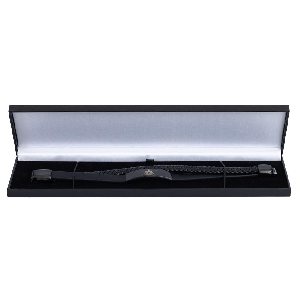 https://imageoffloads.taylorsmerchandise.com/wp-content/uploads/TM-06080-Newcastle-United-FC-Black-IP-Leather-Bracelet-3.jpg
