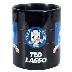 Ted Lasso AFC Richmond Mug LKT Sport Ceramic everyday coffee mugBlack mug featuring a Team Lasso crest, along with two AFC Richmond crestsGlazed kiln fired finishOfficial licensed productApprox 315ml (11oz)Approx 9cm tall, 8cm in diameter Mugs
