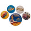 The Beatles Yellow Submarine Button Badge Set LKT Sport Eye-catching designs and slogan badgesIdeal addition to school bags or clothingFasten with a safety pin fixingOfficial licensed product5 assorted size badges Pinback Buttons