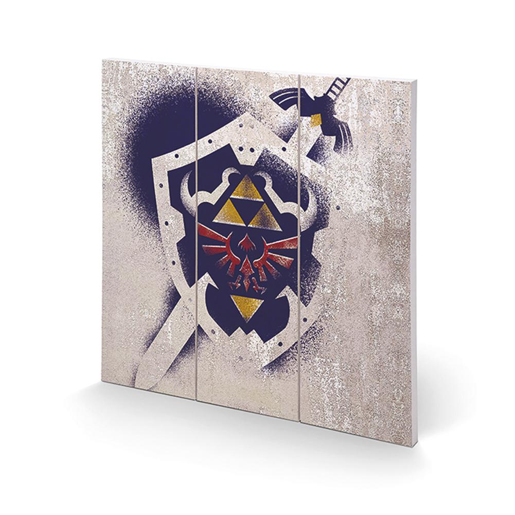 The Legend Of Zelda Shield Wood Print LKT Sport Entertainment>Gaming>The Legend Of Zelda Prints